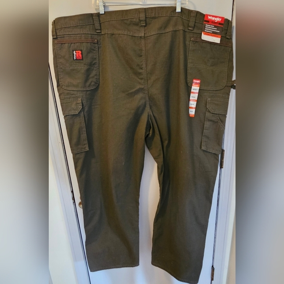 Wrangler Riggs Workwear Men's Ripstop Ranger Cargo Pants Green 58x30 NWT - Picture 5 of 13